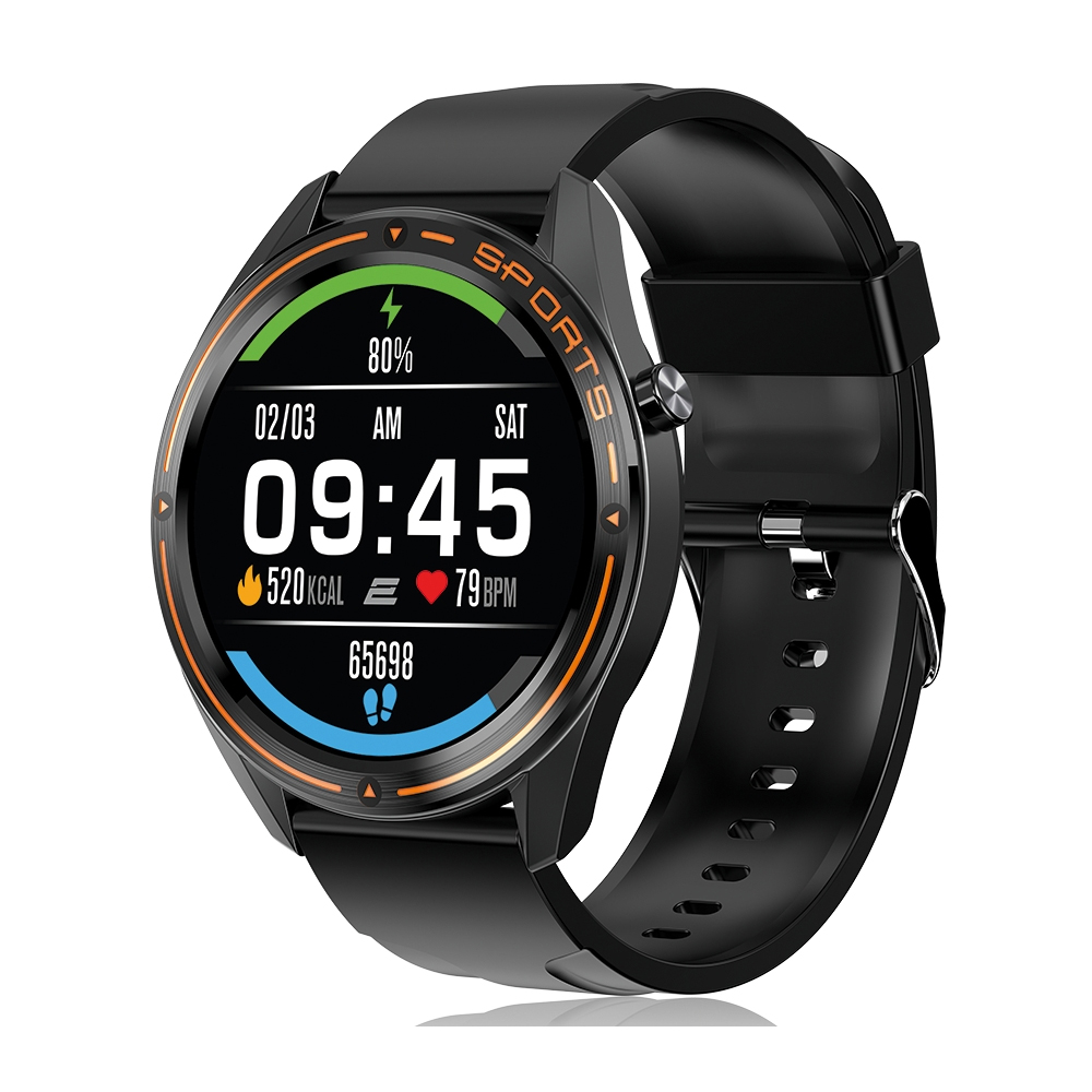 Смарт часы 2E Watch Motion GT 46mm, Черный - Апельсин | ERC