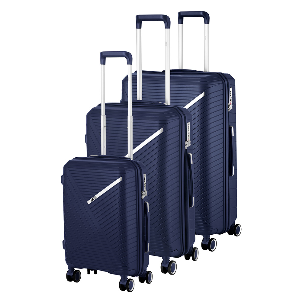 Набор чемоданов 2E, SIGMA,(L+M+S) 3 в 1, Темно Синий
