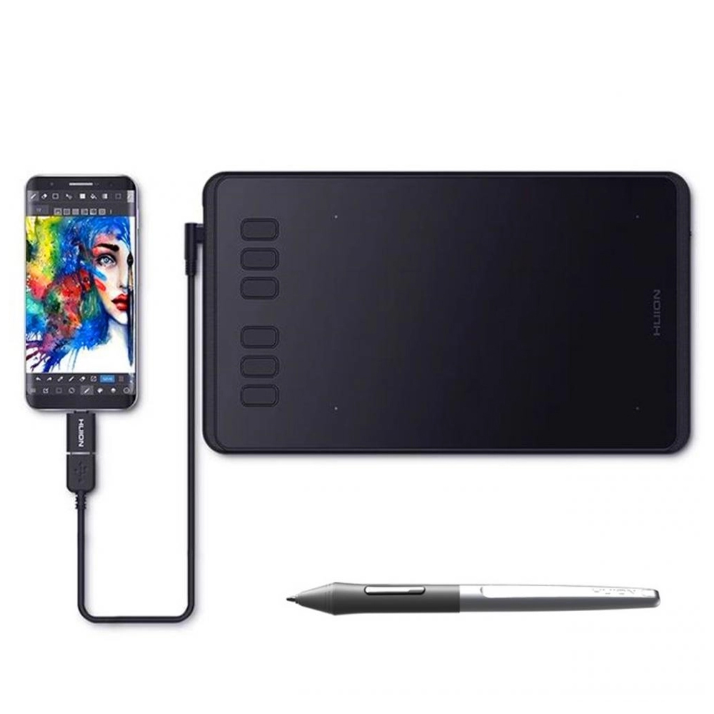 Graphical tablet Huion H640P USB, Black