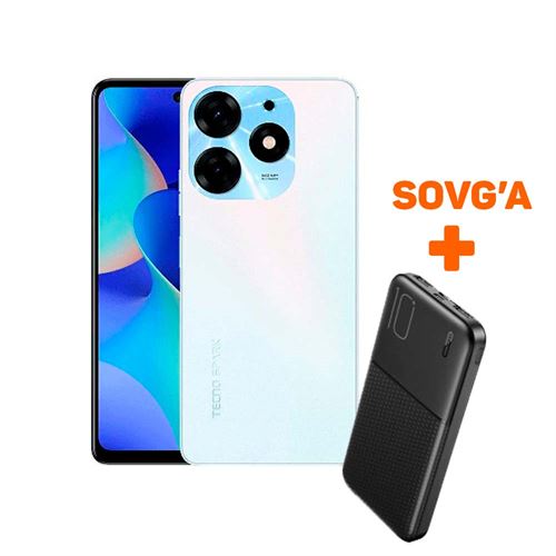 Tecno Spark 10 Pro 8/128GB, Pearl White + Sovg'a Power Bank XO-PR197 10000 mAh