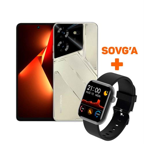 Tecno Pova 5 8/128 GB Gold + Sovg'a Tecno Watch TSP-W01