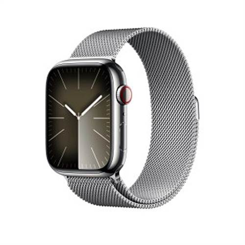 Apple Watch 9 45mm Milanese Loop silver