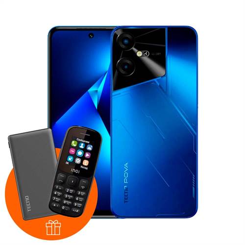 Tecno Pova Neo 3 4/128GB Hurricane Blue + Sovg'a Power Bank + Tugmali telefon