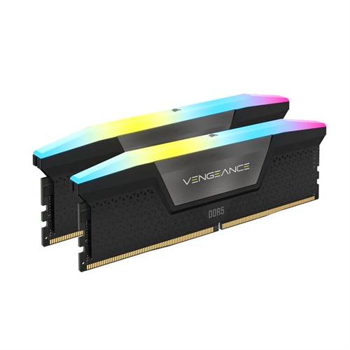 Модуль памяти Corsair VENGEANCE RGB 32GB 2x16GB DDR5/5600MHz C40 DIMM, Qora
