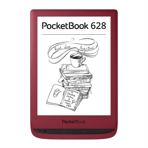 Elektron kitob PocketBook E-Reader 628, Qizil | ERC