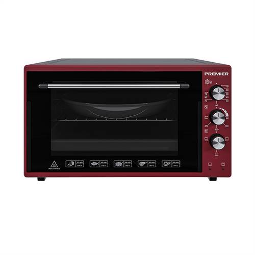 Mini oven Premier PRM-MED36, Red | MUZ