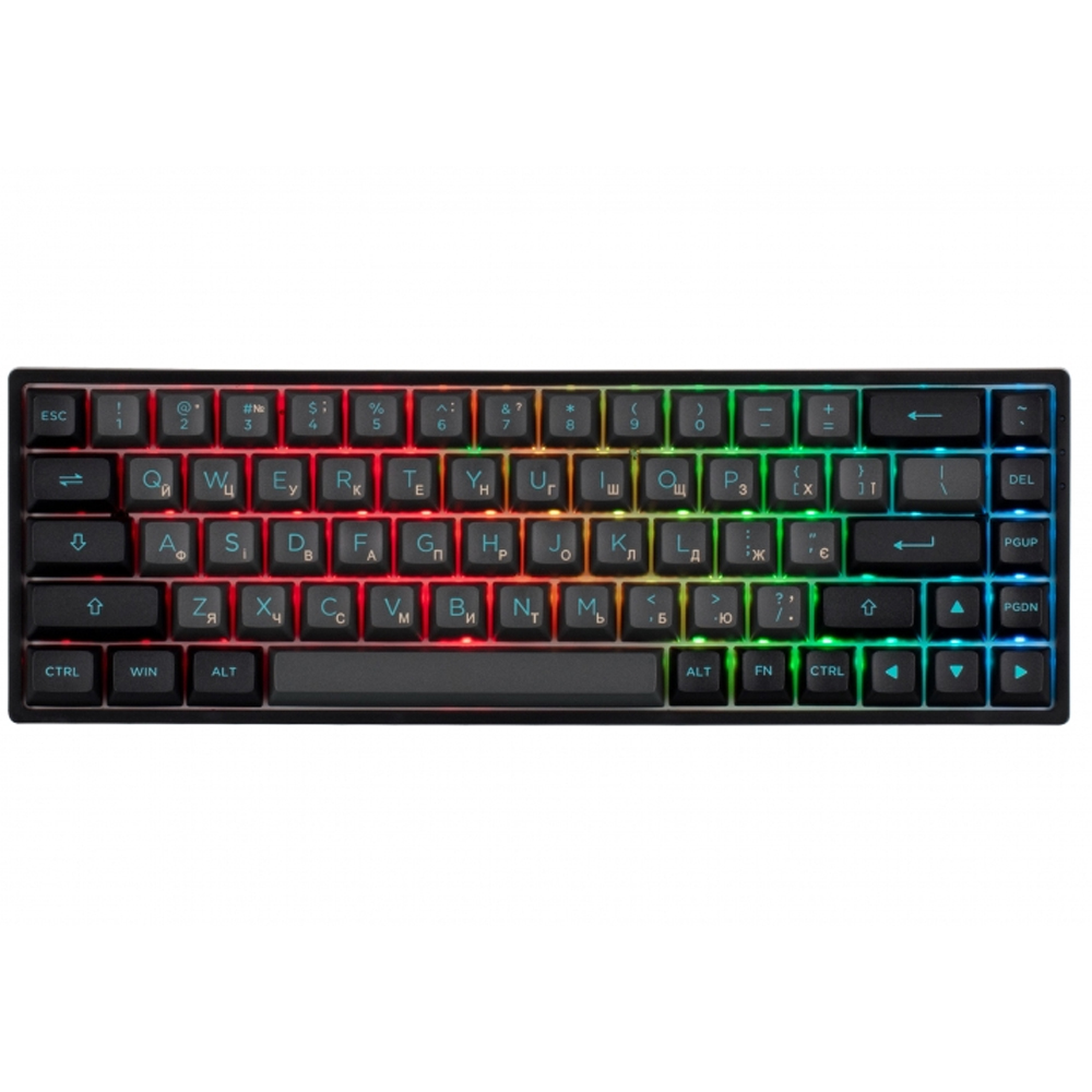 Клавиатура Akko 3068B Plus Qora va Ko'k CS Jelly Binafsha rang RGB | ERC