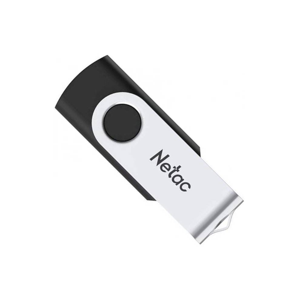 USB fleshka Netac U505 64GB, USB 3.0, Qora