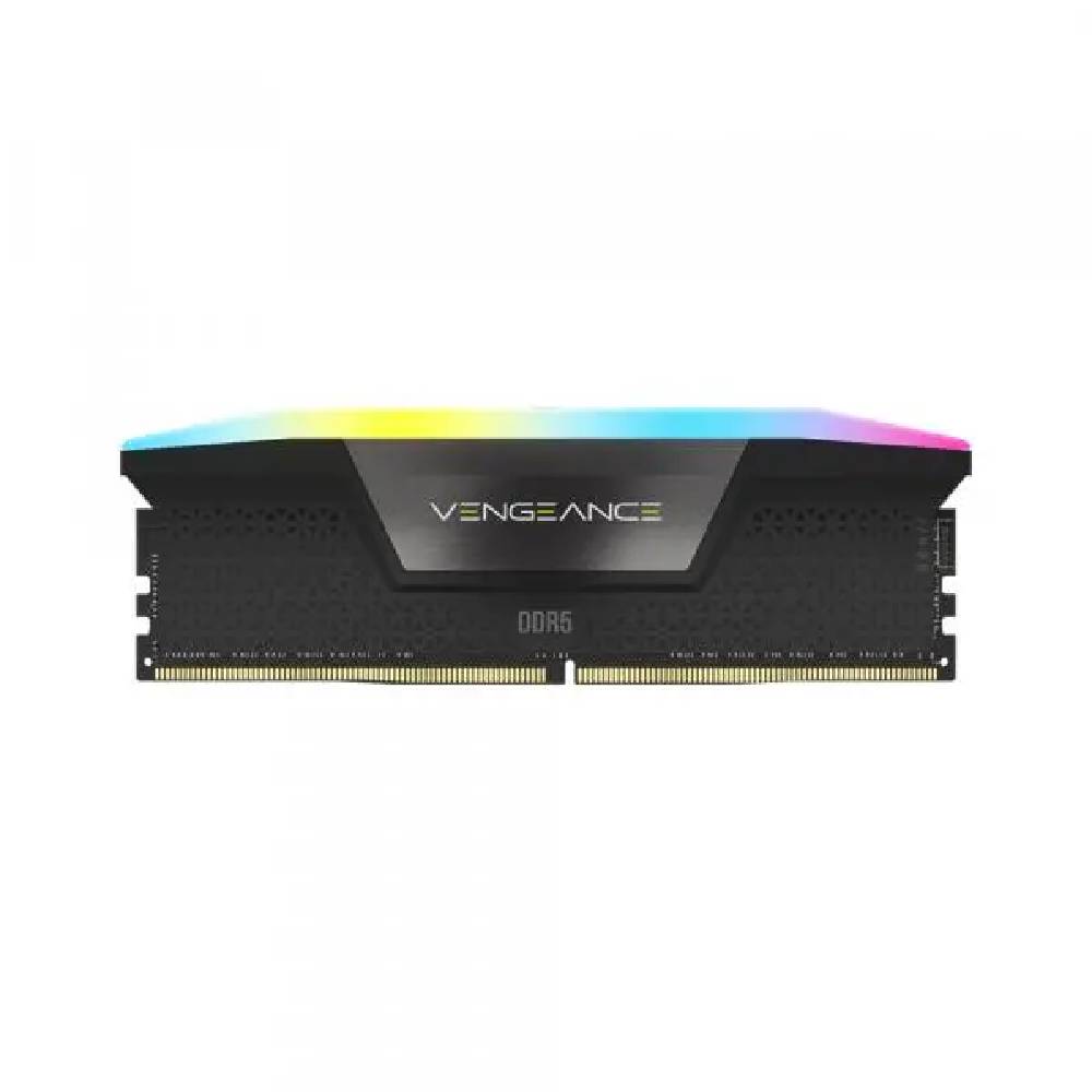 Operativ xotira CORSAIR VENGEANCE RGB 48 ГБ (2×24 ГБ) DDR5 DRAM C40, 5600 МГц Qora