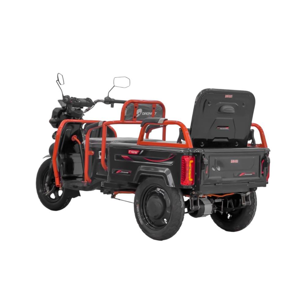 Eletroskuter 3 g'ildirakli Drongo FDR-1200-01, Qora