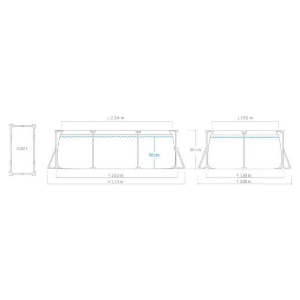 Intex Prism Frame (220 sm x 150 sm x 60 sm)
