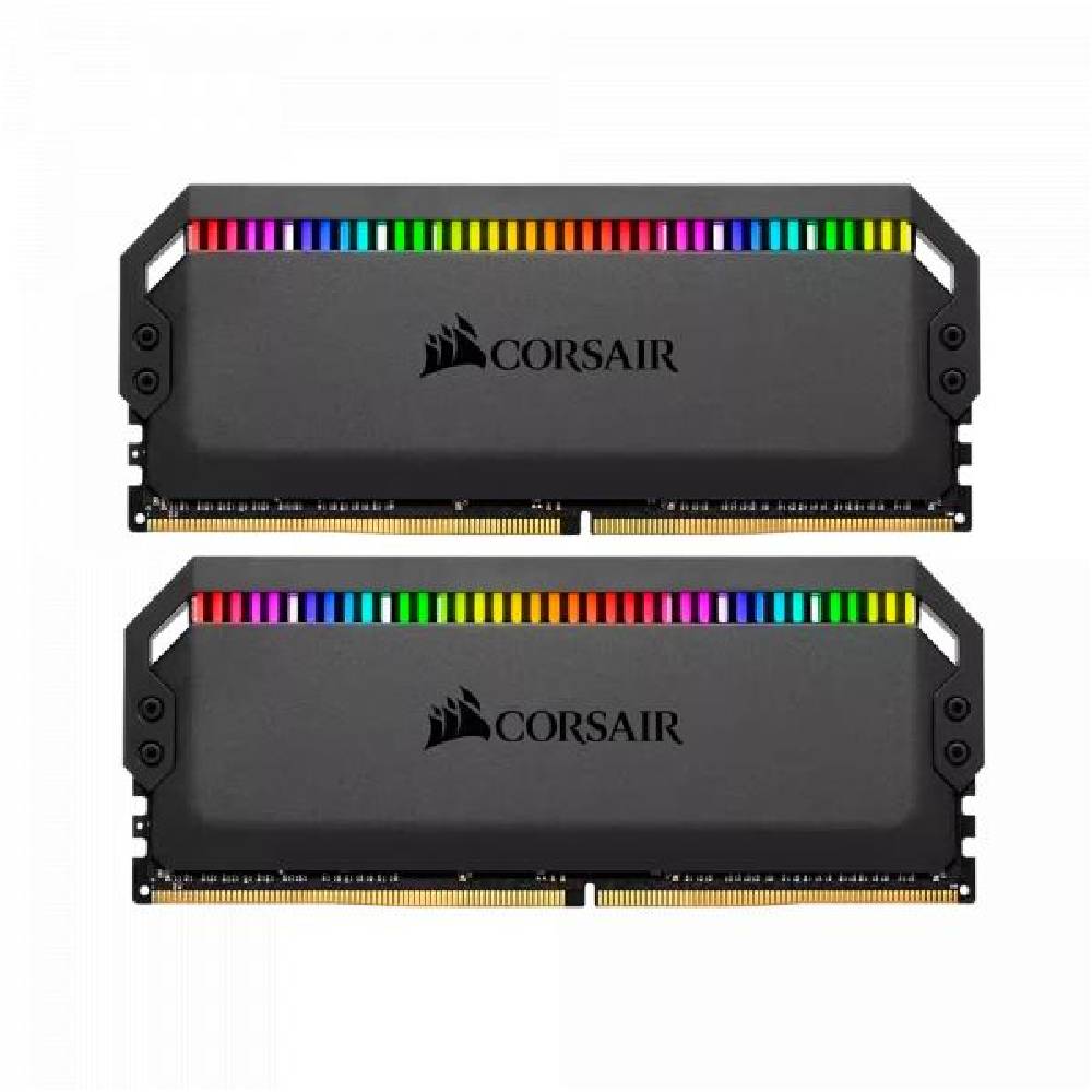 Operativ xotira CORSAIR DOMINATOR PLATINUM RGB 64 ГБ (2×32 ГБ) DDR5 DRAM C40, 6000 МГц Qora