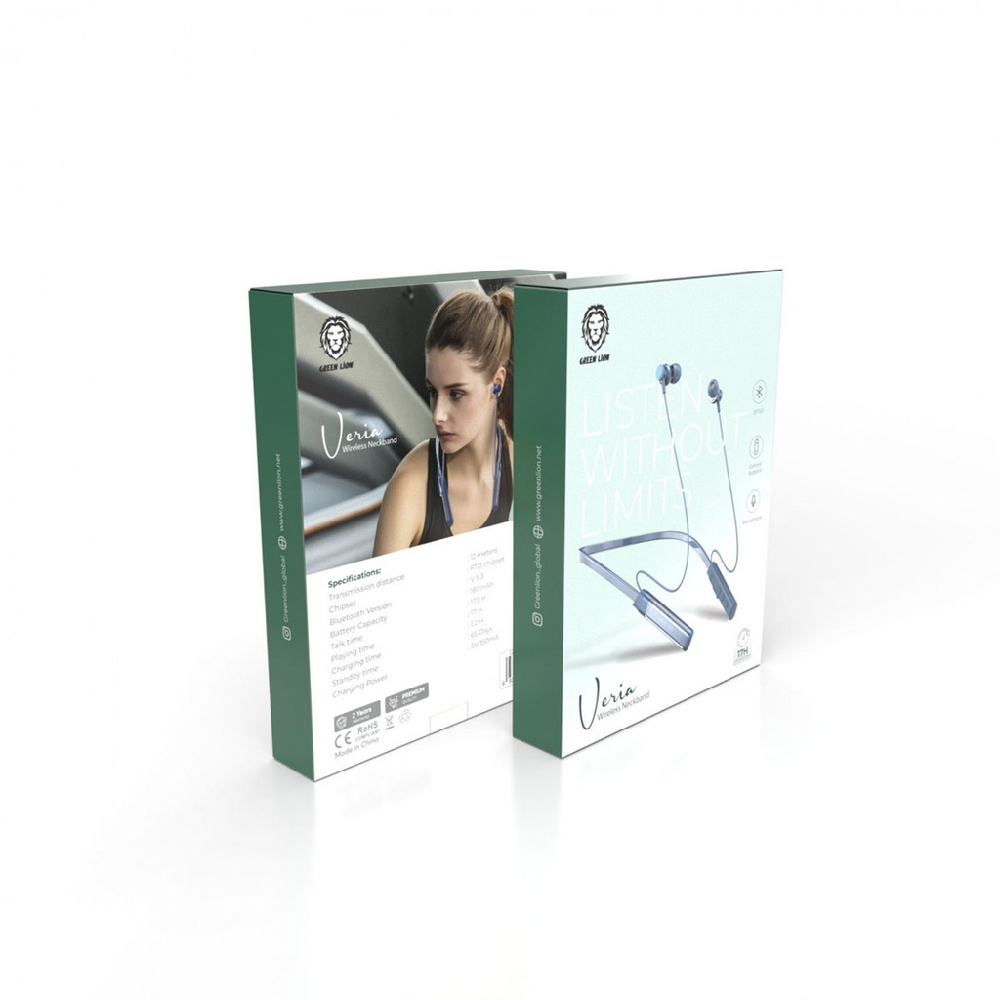 Quloqchin Green Lion Veria Neckband, Ko'k (GNVERIANBBL)