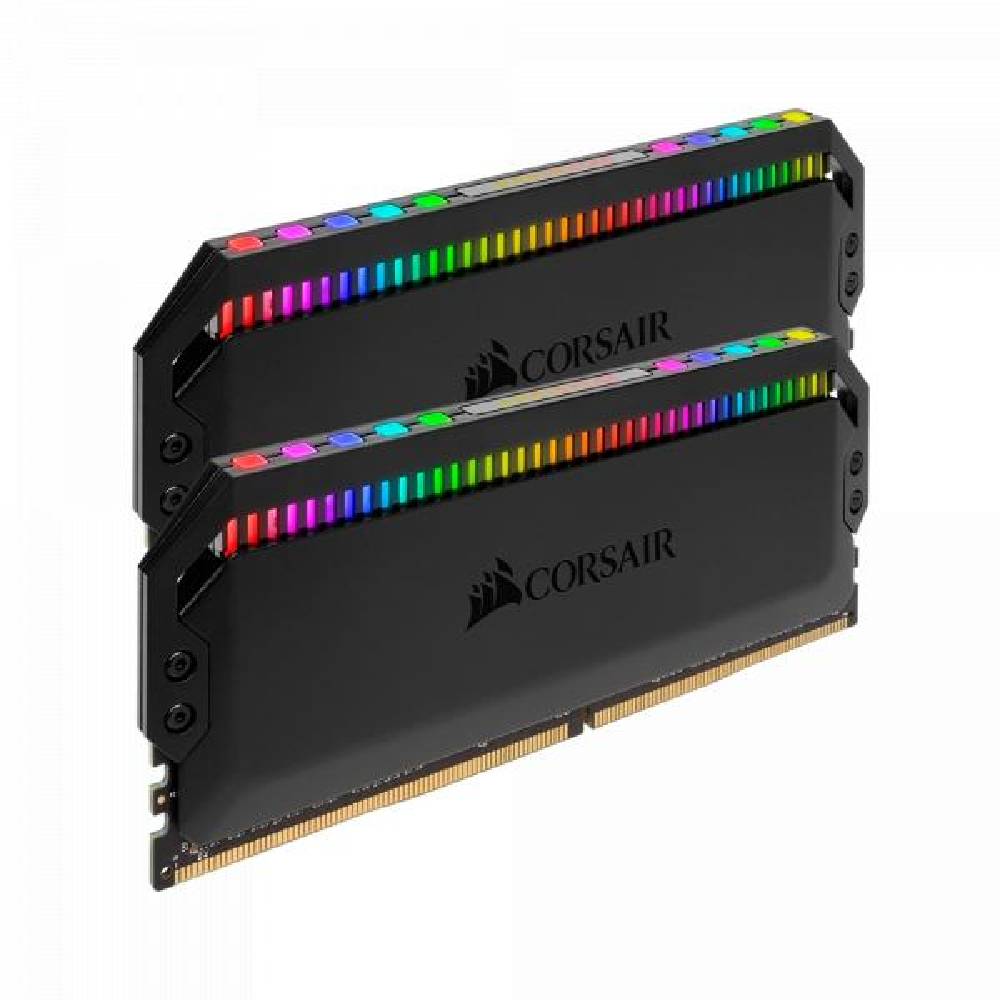 Operativ xotira CORSAIR DOMINATOR PLATINUM RGB 64 ГБ (2×32 ГБ) DDR5 DRAM C40, 6000 МГц Qora