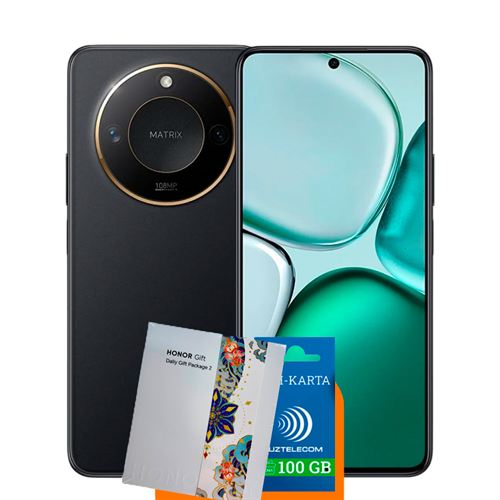 Honor X9c Smart 8/256GB (Qora) + Sovg'a Honor GiftBox va Sim karta 100GB