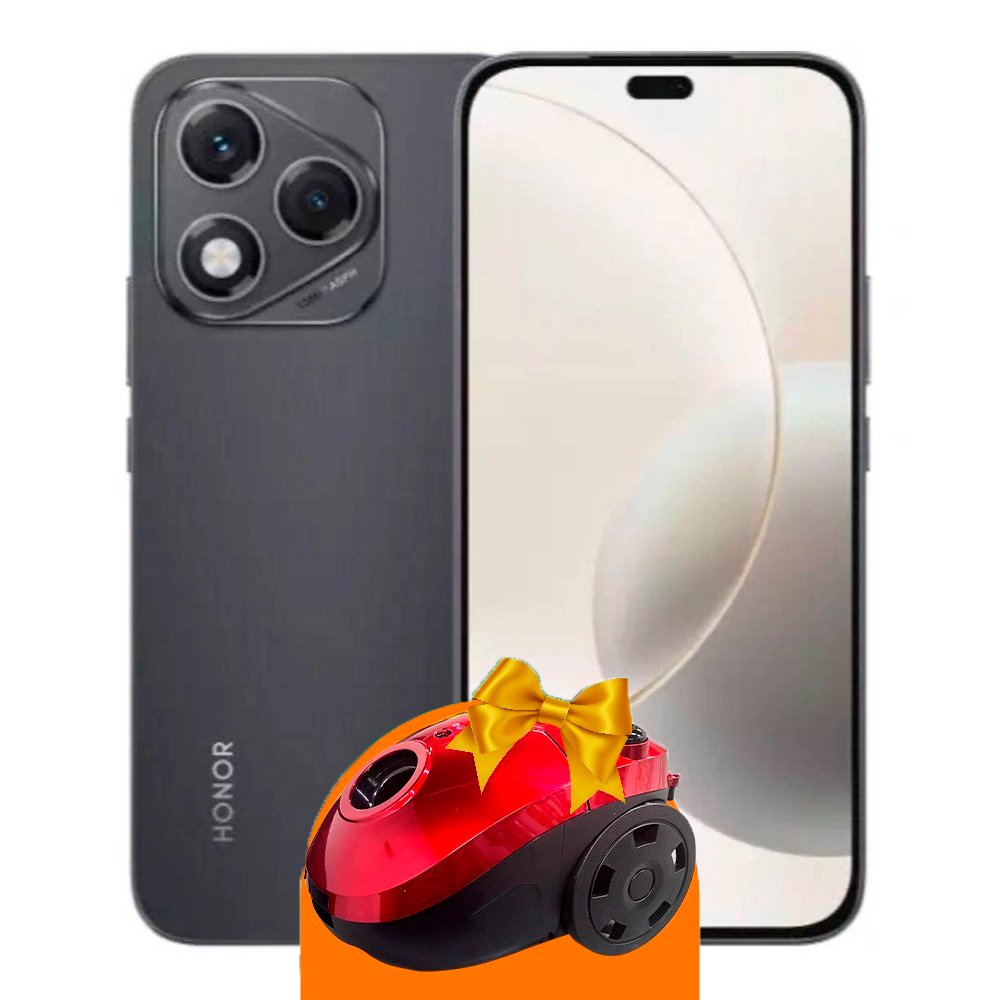 HONOR 400 Lite 8/256GB (Бархатный Чёрный) + Подарок Пылесос