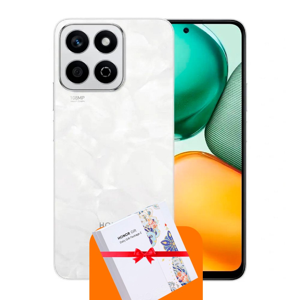 Honor X8c 8/128GB (Oq rang) + Sovg'a Honor Gift Box