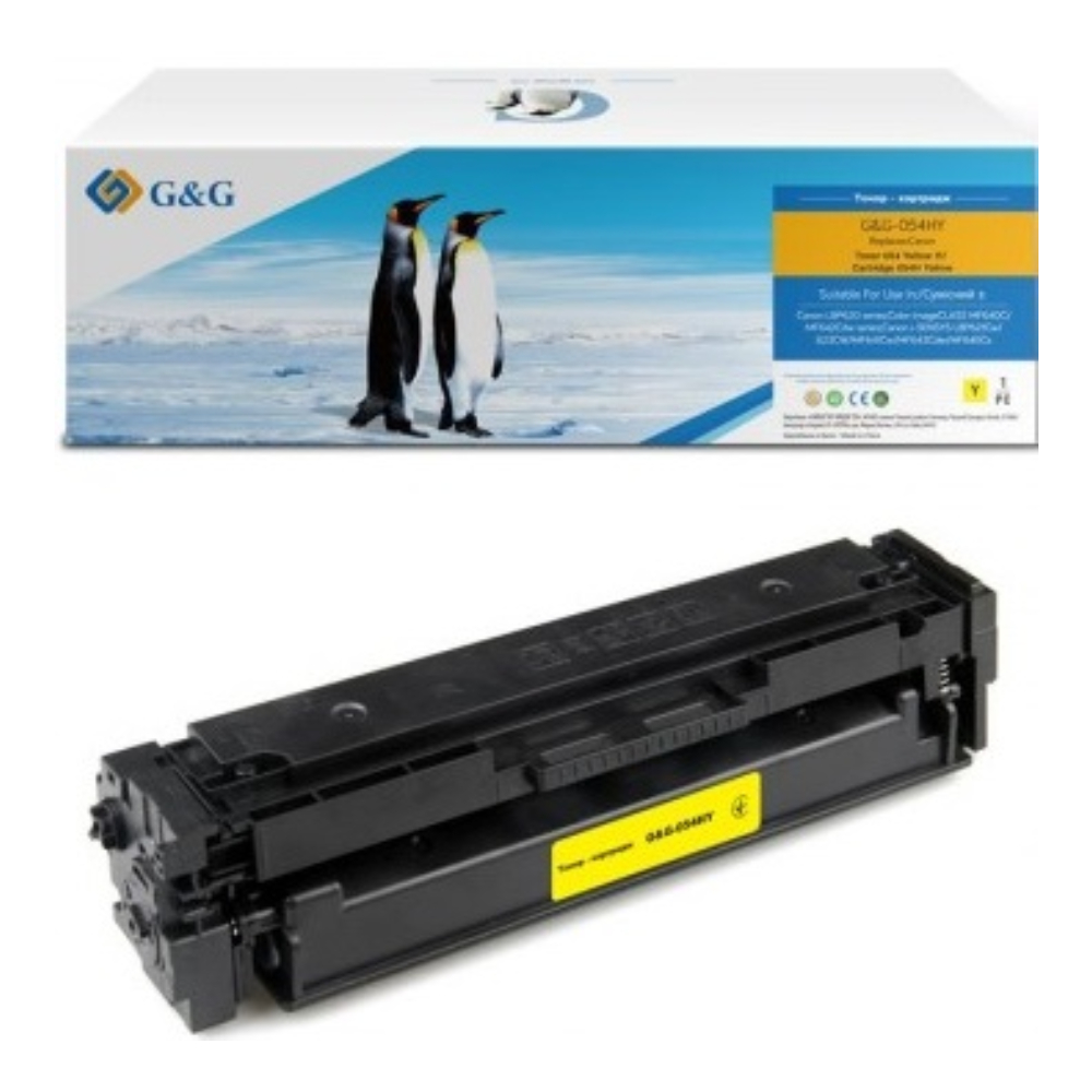 Kartrij G&G for Canon 054H MF641/643/645, LBP-621/623 3025C002 Yellow (G&G-054HY)