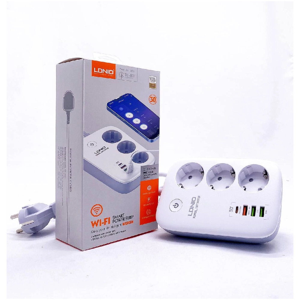 Сетевой удлинитель Ldnio Pilot Wifi 3X 3USB PD SEW3452 30W