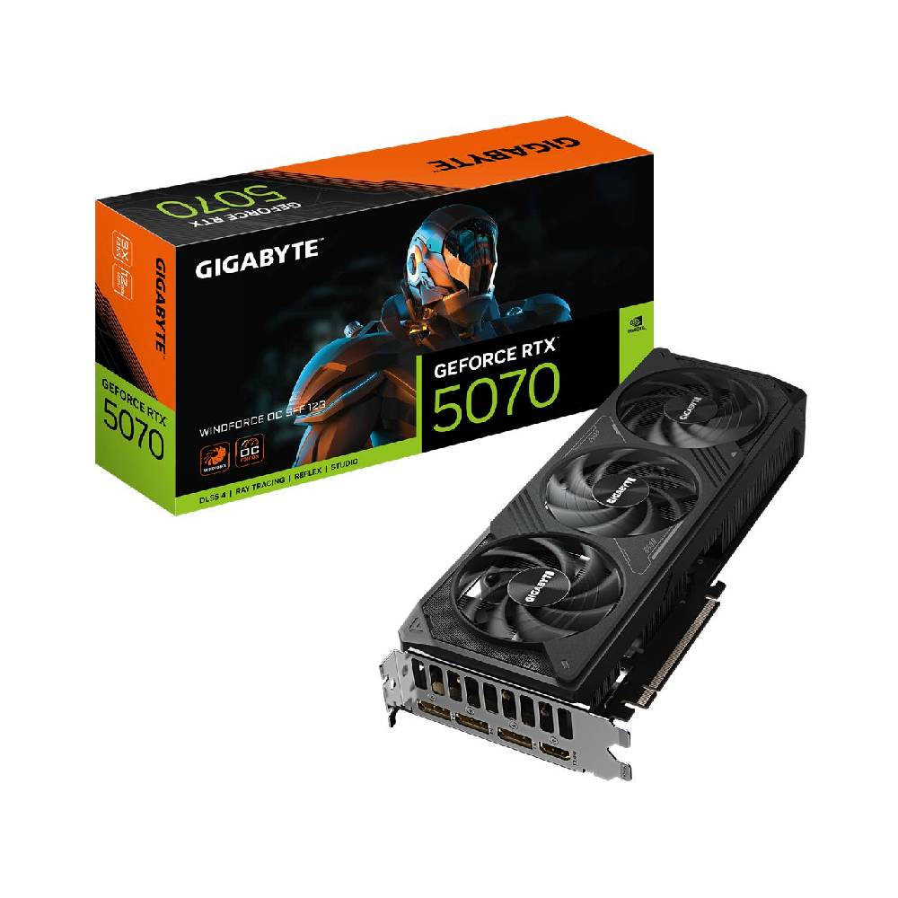 Videokarta GIGABYTE GeForce RTX™ 5070 WINDFORCE OC SFF 12G