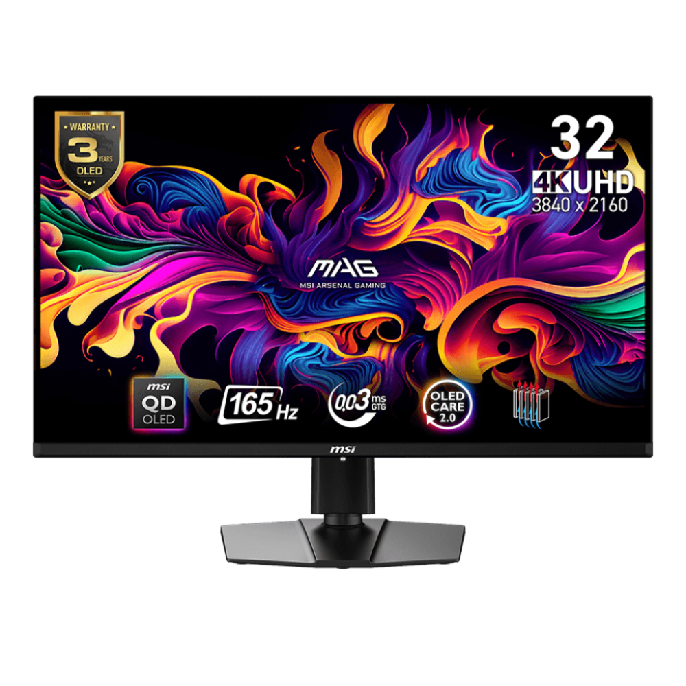 Monitor MSI MAG 321UP QD-OLED 32-Inch Gaming Monitor UHD(3840x2160), 165hz, QD-OLED