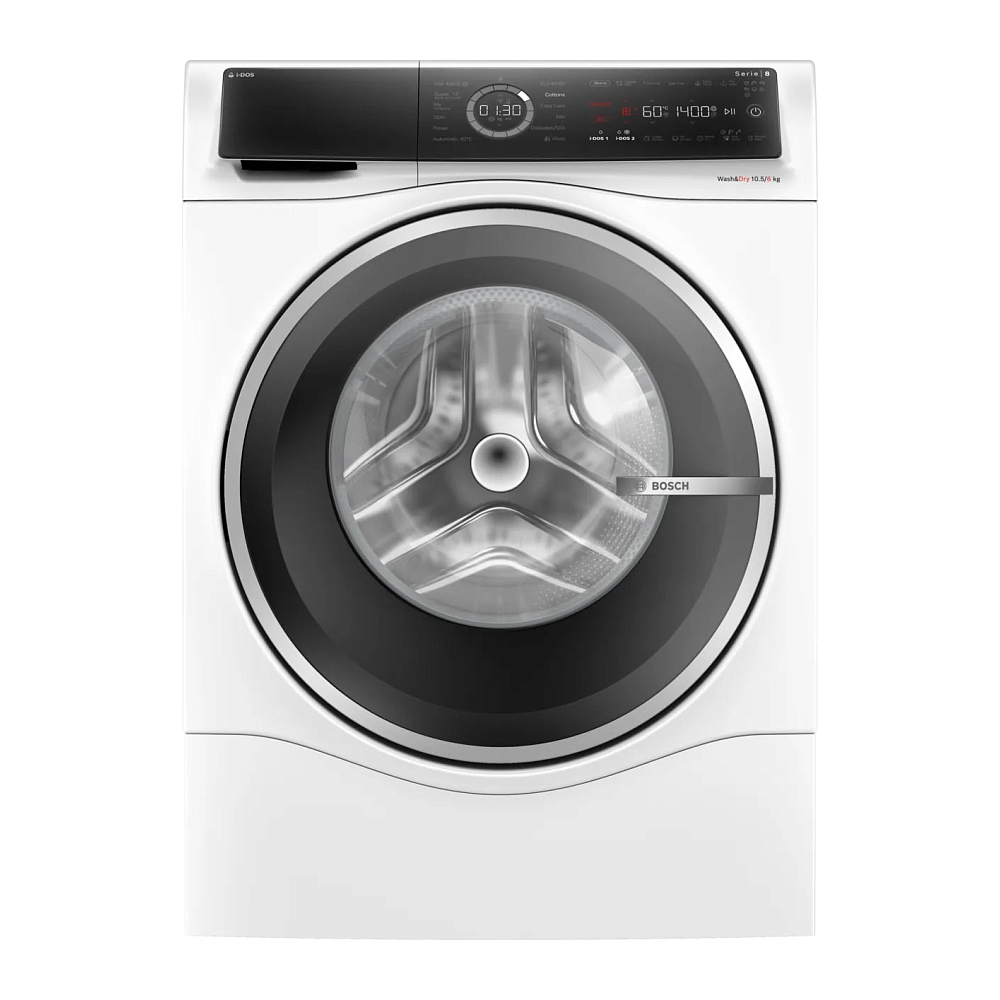 Стиральная машина Bosch (10.5 кг), Белая/Серебристая (WNC254A0ME)